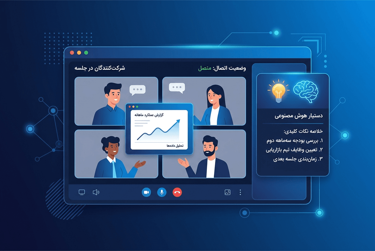 برگزاری جلسه ویدیویی آنلاین در نرم‌افزار دبیرو